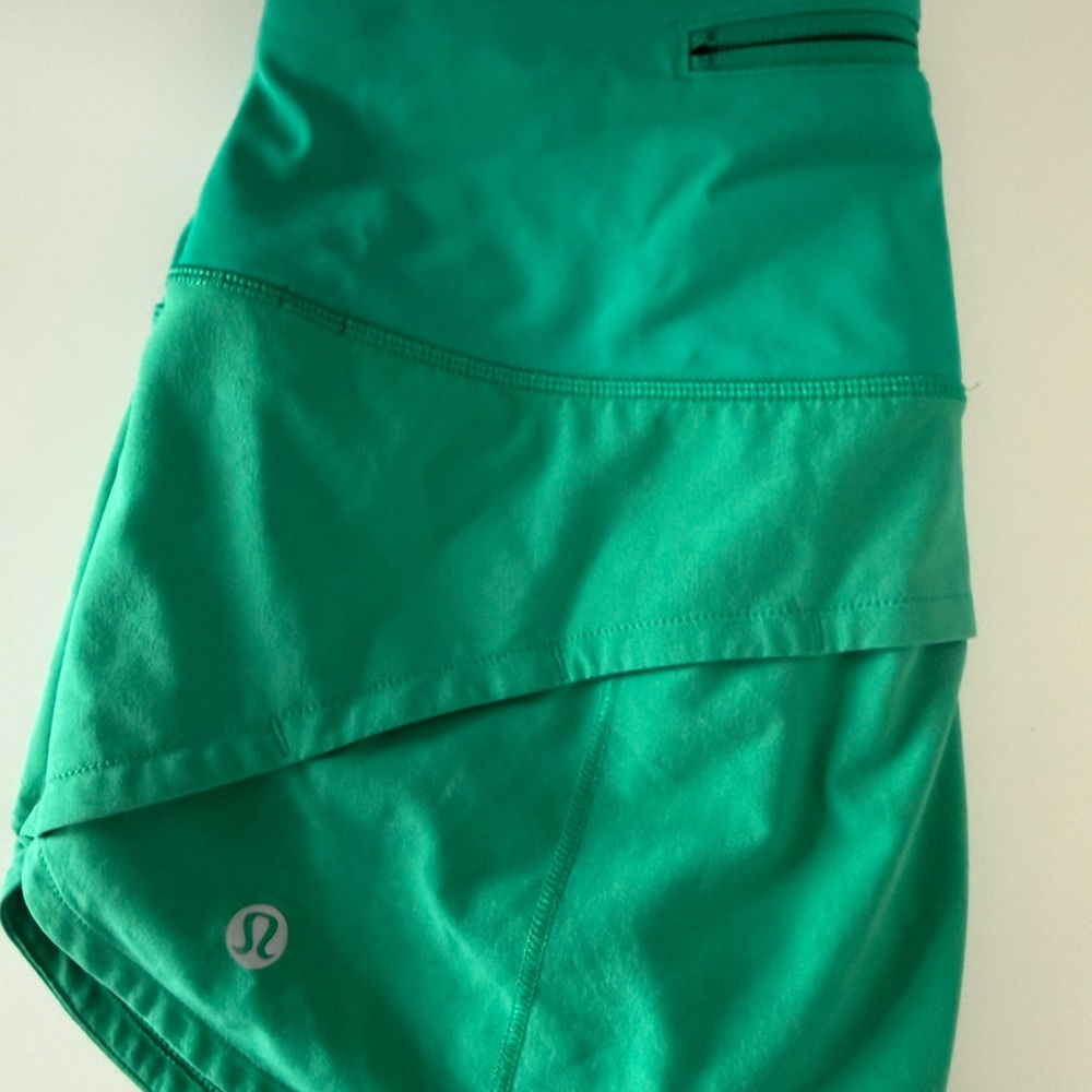 Lululemon Athletica Bright Green Athletic Shorts - Picture 4 of 8